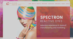 Desktop Screenshot of coloursindia.com